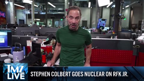 Stephen Colbert Flips Off RFK Jr. Over Funding Cuts | TMZ Live