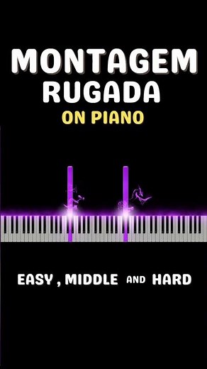 MONTAGEM RUGADA on Piano 😈 | PHONK 2025 Piano Vibes (Easy to Hard Levels!)