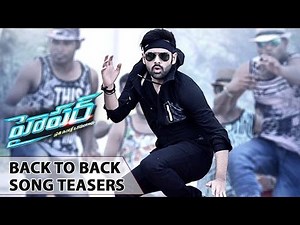 Hyper Movie || Back to Back Promo Song Teasers || Ram, Raashi Khanna
