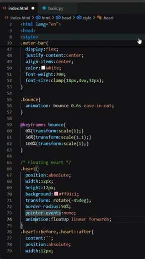 Meter Bar Animation Using HTML CSS | Progress Bar UI
