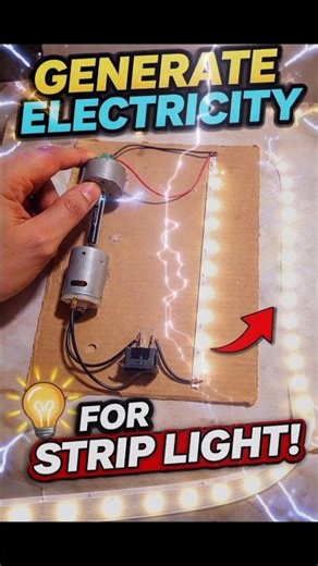 Generate Electricity at Home ⚡ DIY Strip Light Experiment