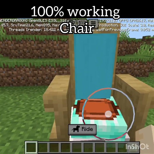 Minecraft 100% working chair
