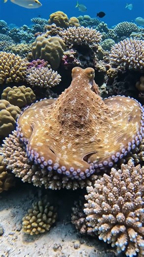 “This sea creature can change colors like magic!” #LifeUnderwater#OceanLife@Groundstudies123