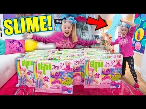 MAKING JOJO SIWA SLIME!! *Huge FLUFFY Slime!*