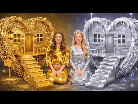 Gold vs Silver 🏡 Mini House Makeover Challenge by 123 GO!