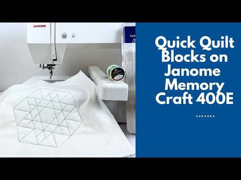 Quilting with an Embroidery Machine? The Janome 400E Large Hoop Changes Everything