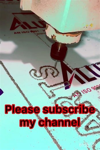 CNC router letter cutting 2d #cnccutting #acpsheet