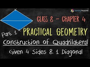 Construction of quadrilaterals class 8 || Chapter Practical Geometry Class 8