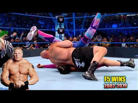 WWE Brock Lesnar F5 Wins | 2002–2019 Era | Match Winning Finishers | Full HD Compilation