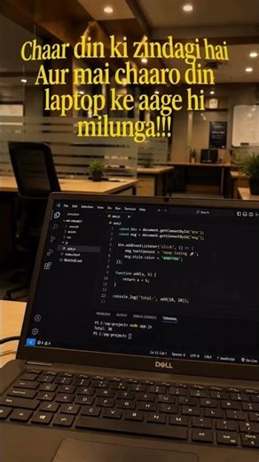 Coding Mode ON 💻🔥#CoderLife #Coding #DeveloperLife #Programming #TechLife #LaptopLife #