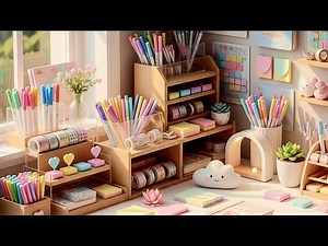 Ultimate Kawaii Desk Setup | Aesthetic Stationery Haul | Satisfying ASMR Tour 🐰😍