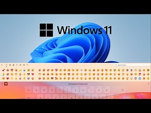How to Get Emoji in Touch Keyboard Windows 11