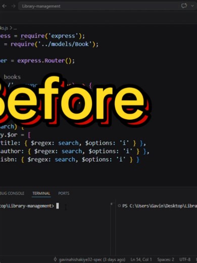 books.js - Library-management - Visual Studio Code 2026-04-17 00-26-50