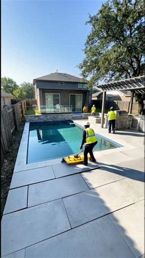 Luxury Backyard Transformation | Infinity Pool, Waterfall & Outdoor Kitchen Timelapse
