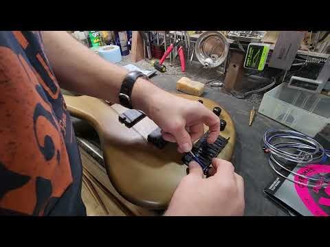 6 string Ibanez bass guitar fretted to fretless conversion.