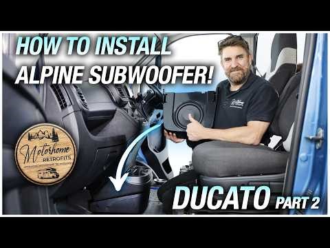 How to Fit an Alpine Subwoofer in a Fiat Ducato (2021 Onwards) | Step-by-Step Guide! (Part 2)