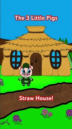 The 3 Little Pigs Build a Straw House. Did it stand up to to the Big Bad Wolf? #threelittlepigs