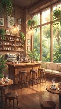 Relaxing Jazz Music at Cozy Coffee Shop Ambience ☕ Soft Jazz Instrumental for Work & Study