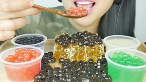 ❤️SAS❤️ | ASMR EATING SOUNDS. Calling my dentist cuz this is sweetness over load 😅. The popping boba is actually tangy sour, so not everything is... | Instagram