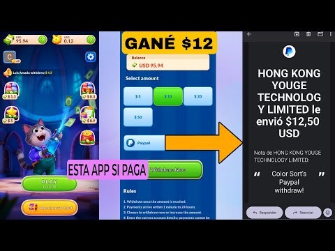 ✅ Está App Sí paga a PayPal por jugar (lo Probé y Retiré $12) 🤑