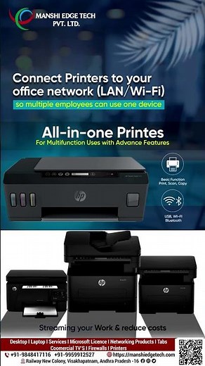 All-in-One Wi-Fi Printers for Smart Offices | LAN & Wireless Printing Solutions