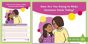 How Are You Going to Make Someone Smile Today Worksheets