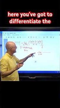 How to use L’HOPITAL’S RULE #calculus #apcalculus #apcalculusab