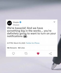 8.3K views · 70 reactions | We have something BIG up our sleeves. All we can say is, you're going to want to turn on your notifications for @Sharpie | Sharpie | Facebook