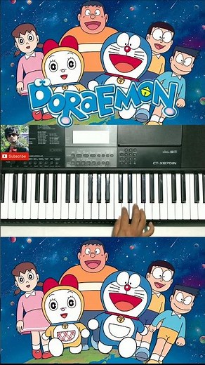 Doraemon Cartoon Song | Zindagi Sawar Du Ek Nai Bahar Du | Doraemon Title Song On Piano🎹 #doraemon