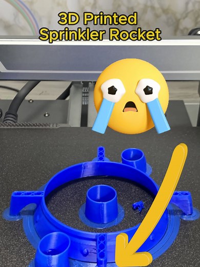 3D Printed Sprinkler Rocket: Build Your Own Model