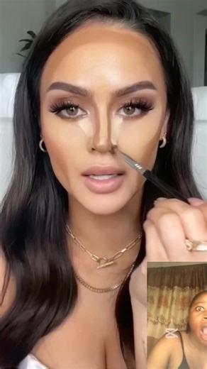 Contour BEFORE Foundation?! 😳 Viral Beginner Hack! #beautyhacks