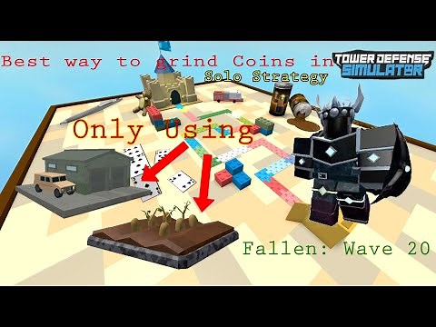 The best way to farm/grind coins solo in TDS ( mili base + farms *ONLY* ) | ROBLOX