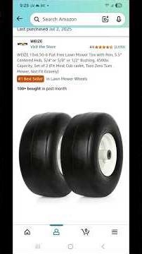 WEIZE Flat Free Tires Review No More Flats on My Zero Turn #FlatFreeTire #LawnMowerTire #BadBoyMower