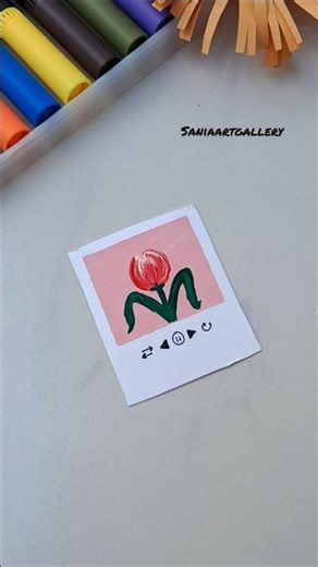 😇mini Polaroid painting ✨️ #shortsvideo #shortsfeed #crafts #viral