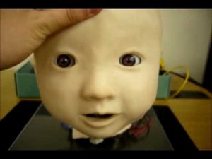 Fake robot baby provokes real screams (video)