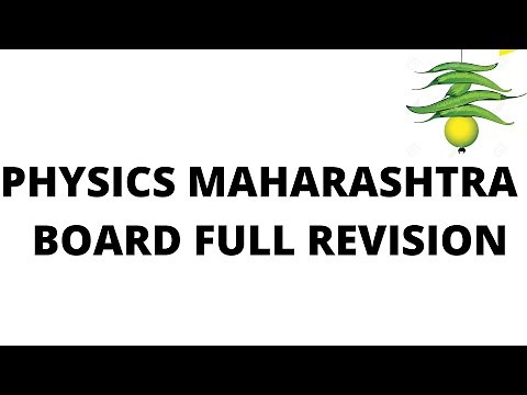 Physics Maharashtra Board Class 12th FULL REVISION in One Video | All Chapters Theory & Derivations
