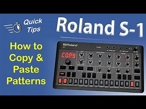 Roland S-1: Copy and Paste Patterns #roland
