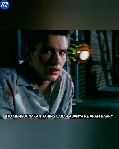 The scene of Harry Osborn throwing the Pumpkin Bomb in the Spider-Man 3 movie.