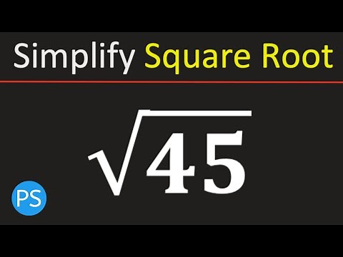 Simplify Square Root of 45 || Square Root 45, Sqrt(45)