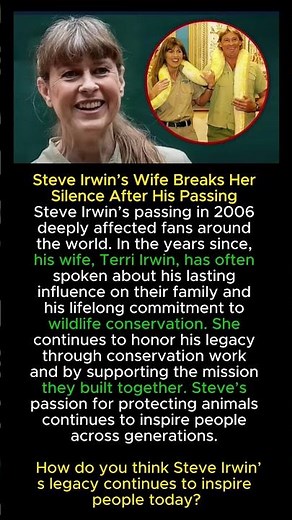 Steve Irwin’s Wife Breaks Her Silence After His Passing