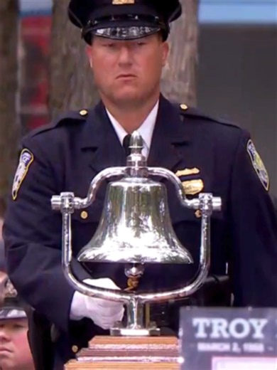 9:03 a.m. The moment Flight 175 struck the World Trade Center's South Tower on September 11, 2001, in New York City. That moment was marked by the ringing of the bell, followed by a moment of silence at a solemn ceremony. #neverforget