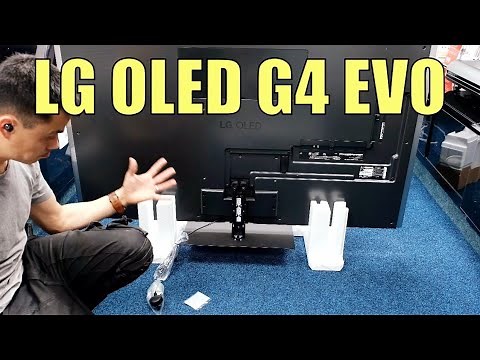 LG OLED G4 On a Stand, Unboxing, Setup, TV and 4K Demo Videos