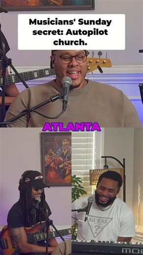 In Ears Podcast | Musicians joke about playing church gigs on autopilot after late nights. Narlie, Ace, Slim & Salif share the experience. #ChurchMusic... | Instagram