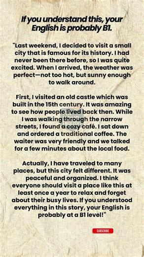 If you understand this, your English is probably B1 #learnenglish