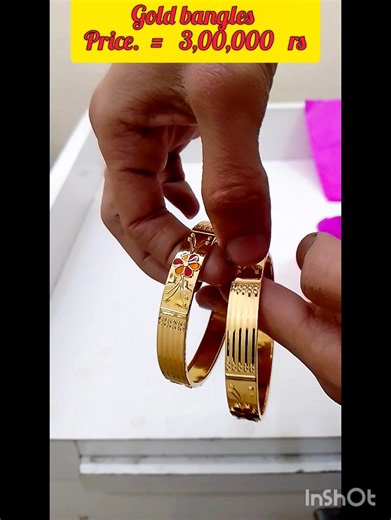 new model gold bangles || daily wear gold bangles || #shorts #goldjewellery #bangles