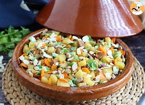 Vegetarian tagine recipe with seitan