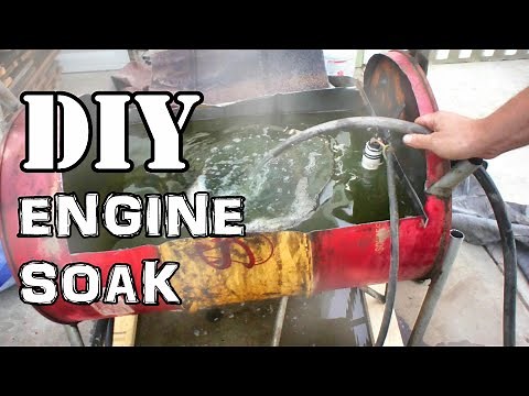 DIY hot tanking the engine block and pistons