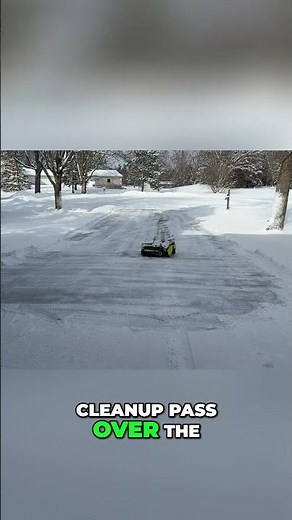 Yarbo Snow Blower: Revolutionary Double Pass Clearing! #shorts