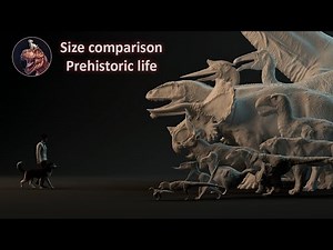 Prehistoric animals size comparison (dinosaurs, pterosaurs, prehistoric mammals and other)