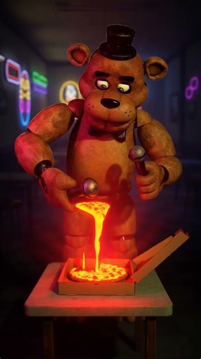 Freddy discovers lava pizza 🔥🍕 | Funny FNAF Animation #animatronic #fnaf #pizza #aianimation